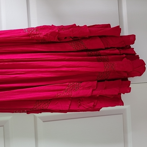 🆕 FREE PEOPLE Santa Maria Maxi XL Love Potion bright pink - Picture 11 of 16